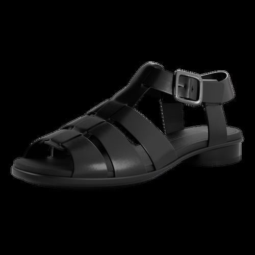 BLACK ECCO SCULPTED ALBA 25 SANDAL