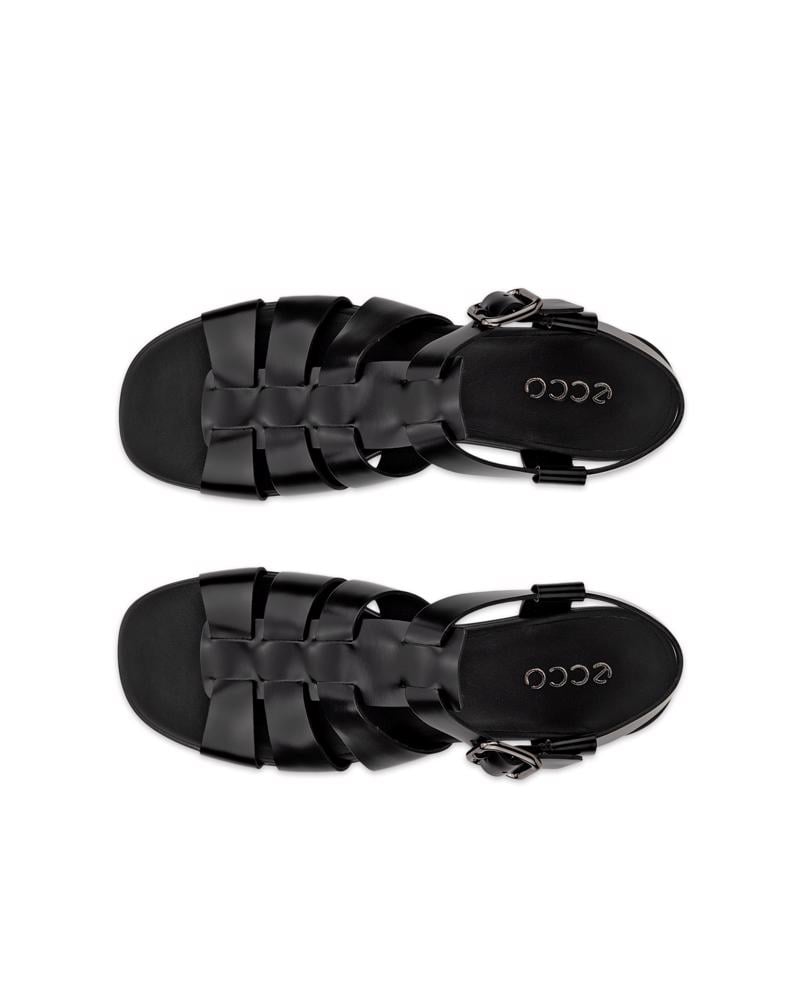 BLACK ECCO SCULPTED ALBA 25 SANDAL