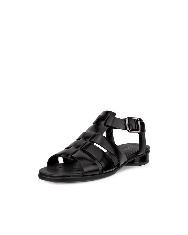 BLACK ECCO SCULPTED ALBA 25 SANDAL