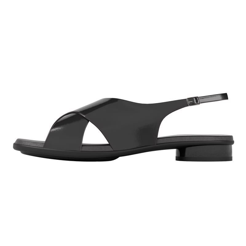 BLACK ECCO SCULPTED ALBA 25 SANDAL