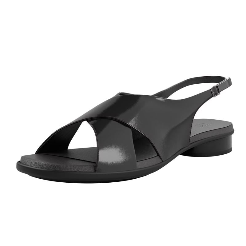 BLACK ECCO SCULPTED ALBA 25 SANDAL