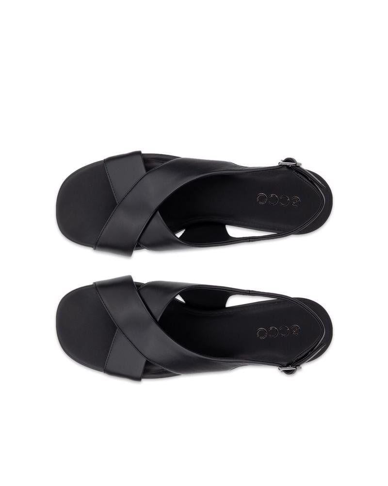 BLACK ECCO SCULPTED ALBA 25 SANDAL