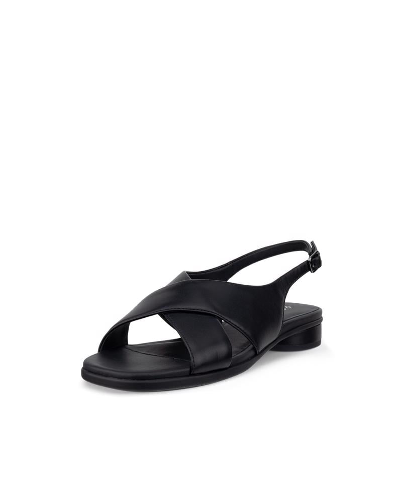 BLACK ECCO SCULPTED ALBA 25 SANDAL