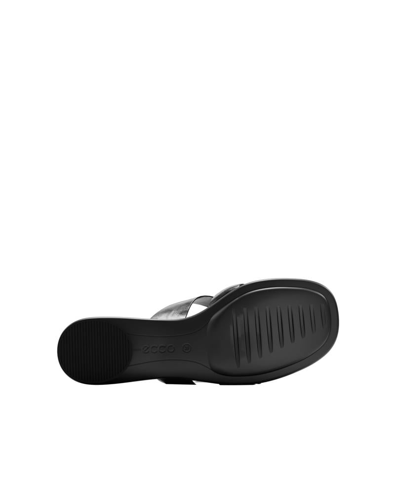 BLACK ECCO SCULPTED ALBA 25 SLIDE