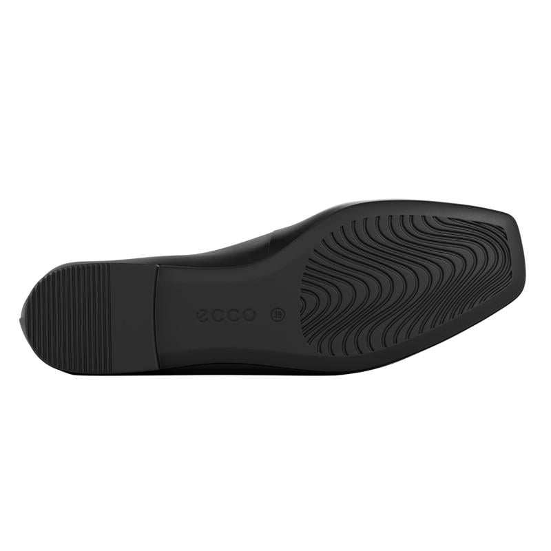 BLACK ECCO MARGOT W BALLERINA BOW