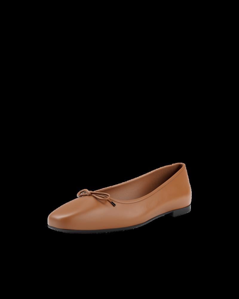 Brown ECCO MARGOT W BALLERINA BOW