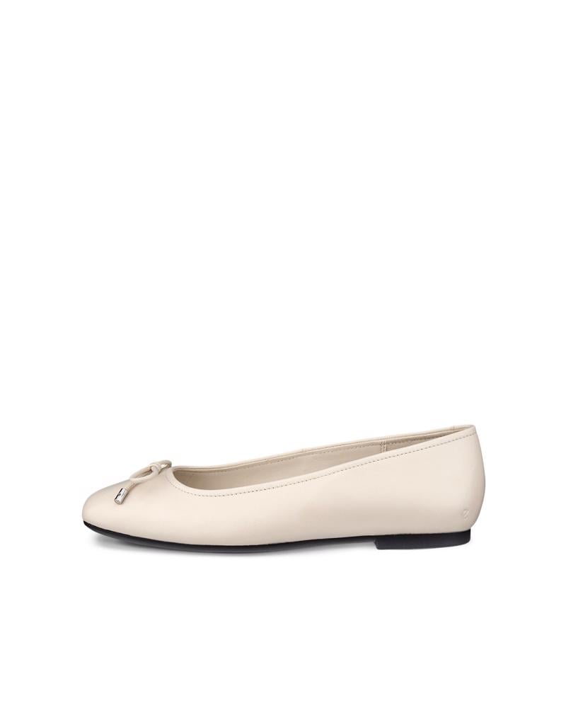 Beige ECCO MARGOT W BALLERINA BOW
