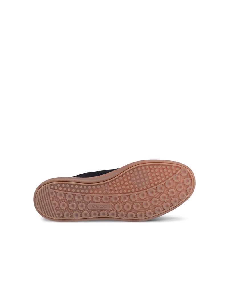 BLACK ECCO SOFT 11 W LACE SNEAKER