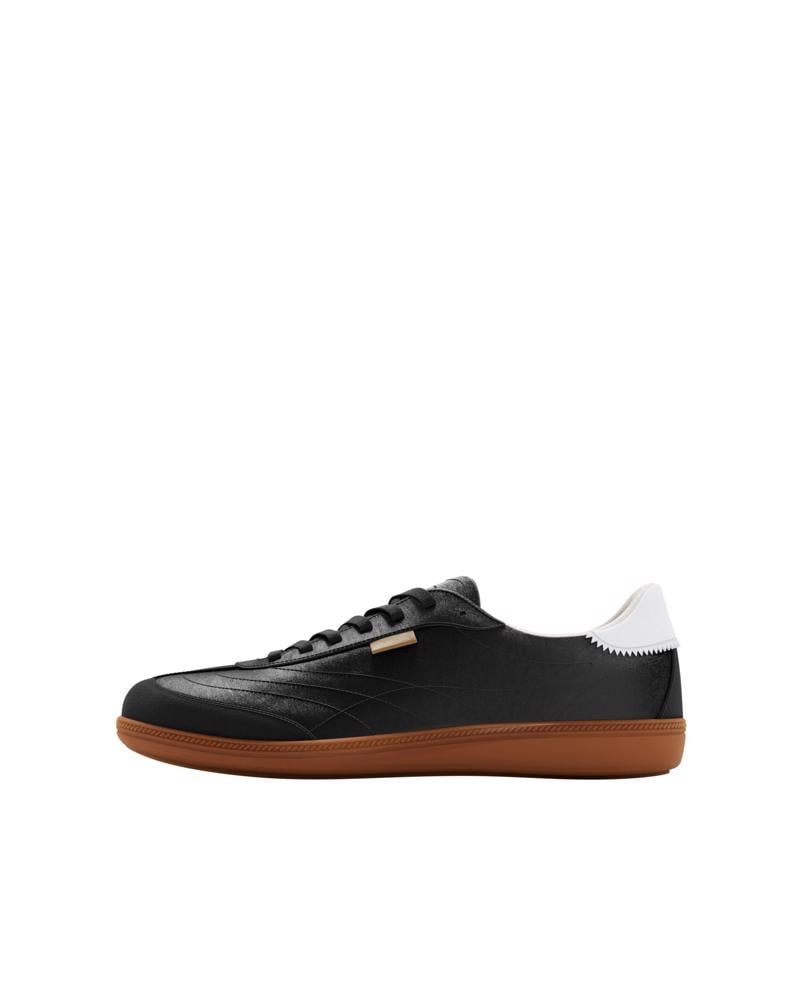 BLACK ECCO SOFT 11 W LACE SNEAKER