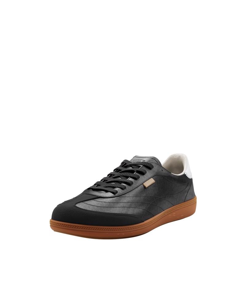 BLACK ECCO SOFT 11 W LACE SNEAKER