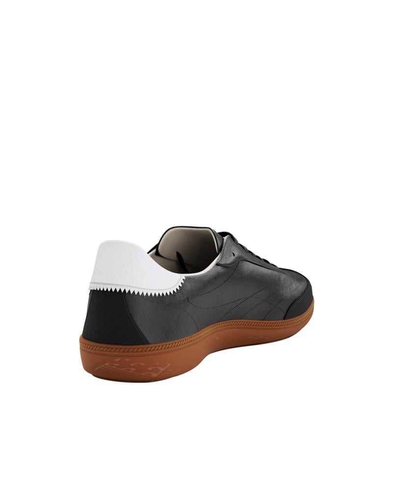 BLACK ECCO SOFT 11 W LACE SNEAKER
