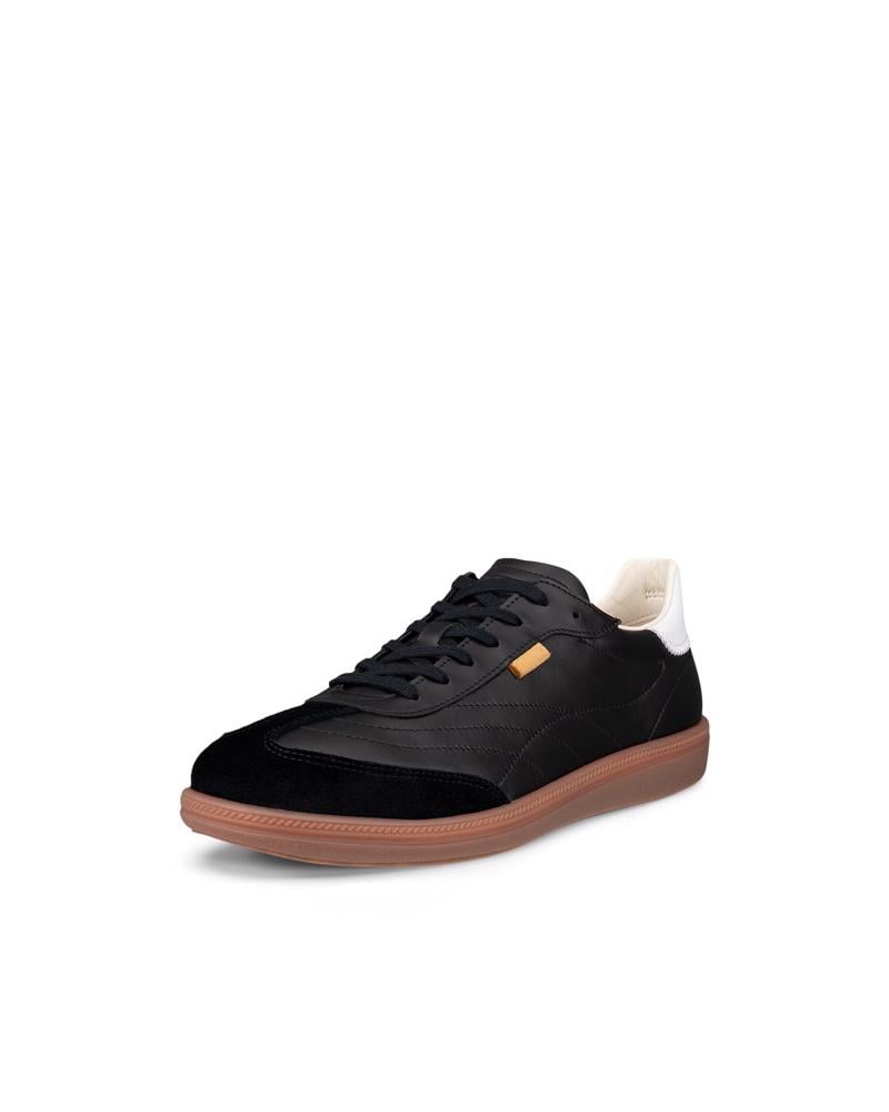 BLACK ECCO SOFT 11 W LACE SNEAKER