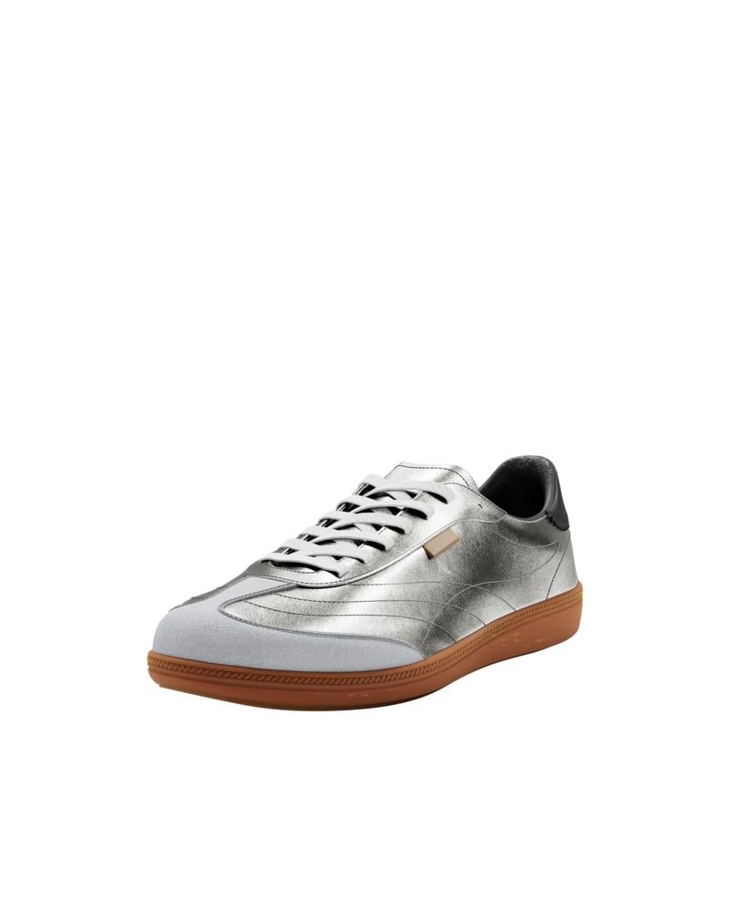 Silver ECCO SOFT 11 W LACE SNEAKER