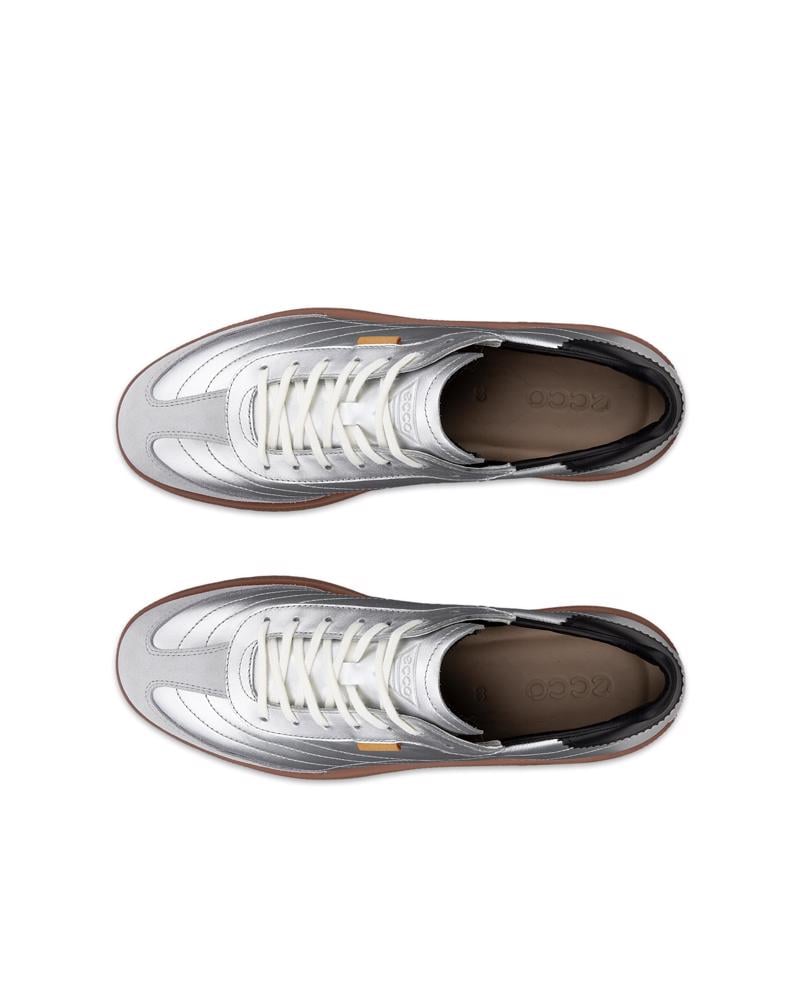 Silver ECCO SOFT 11 W LACE SNEAKER