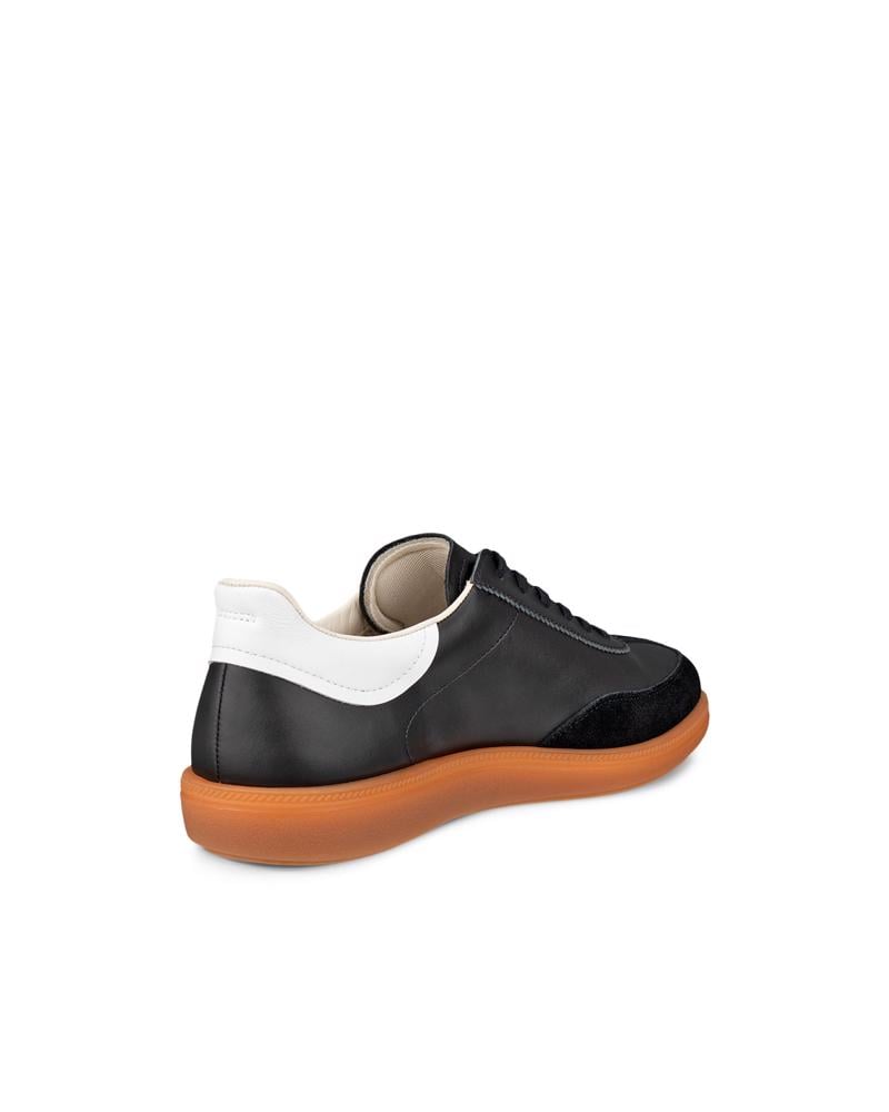 BLACK ECCO SOFT 11 W LACE SNEAKER
