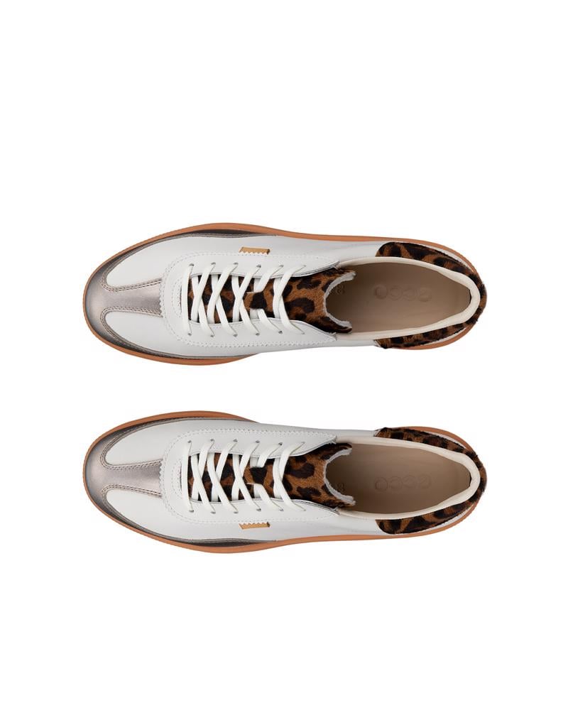 White ECCO SOFT 11 W LACE SNEAKER