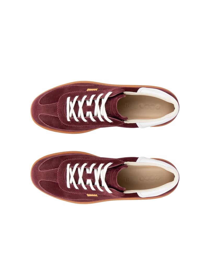 Red ECCO SOFT 11 W LACE SNEAKER