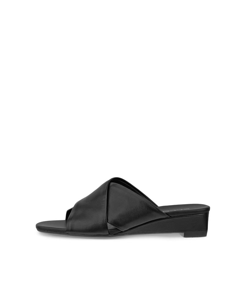 BLACK ECCO ASTRID WEDGE W SLIDE