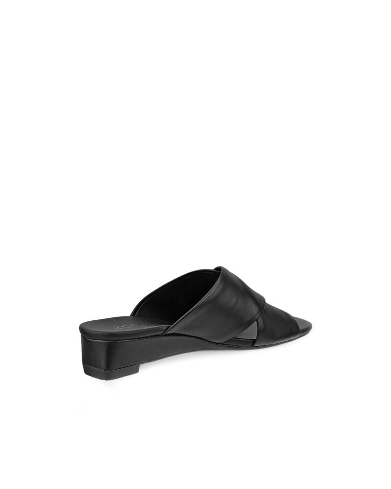 BLACK ECCO ASTRID WEDGE W SLIDE