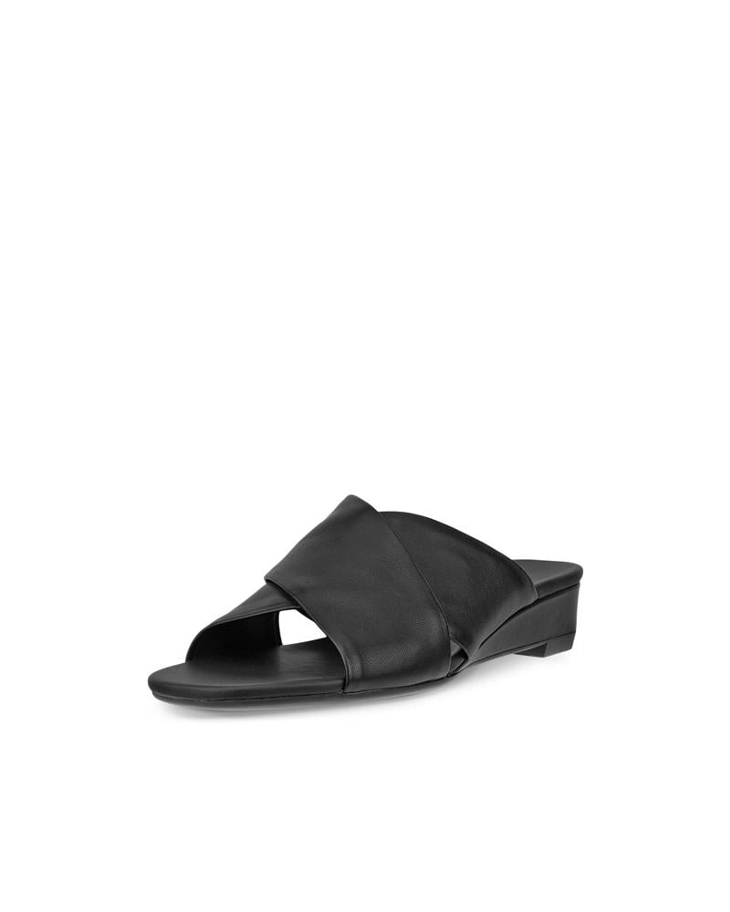 BLACK ECCO ASTRID WEDGE W SLIDE