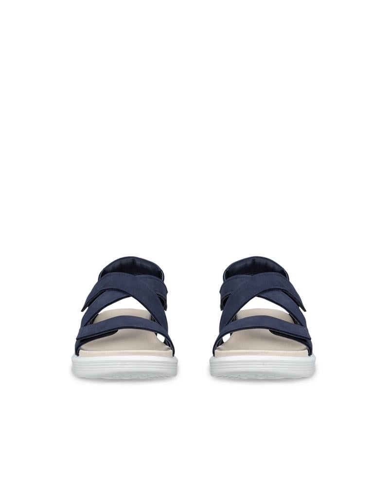 Navy ECCO SOFT SANDAL W CROSS STRAP