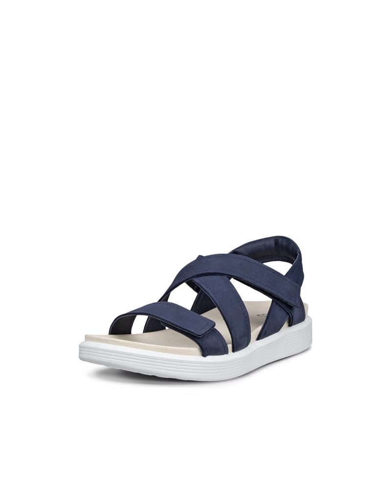 Navy ECCO SOFT SANDAL W CROSS STRAP