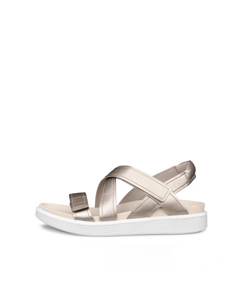 ذهبي ECCO SOFT SANDAL W CROSS STRAP