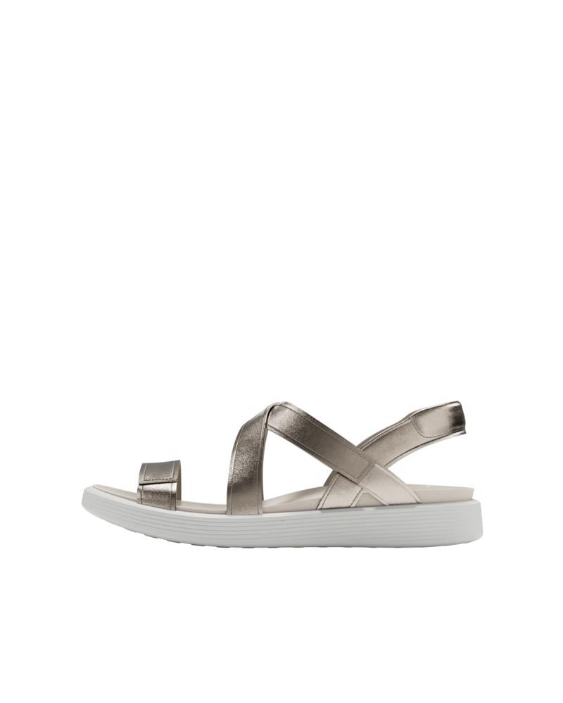 ذهبي ECCO SOFT SANDAL W CROSS STRAP