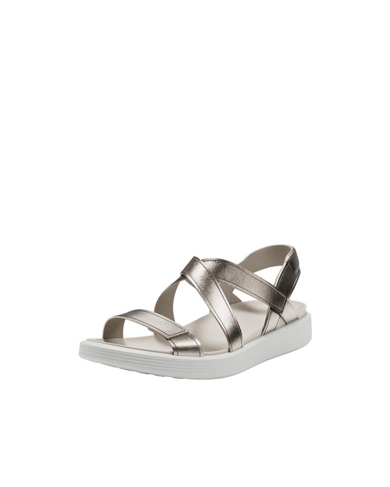 ذهبي ECCO SOFT SANDAL W CROSS STRAP