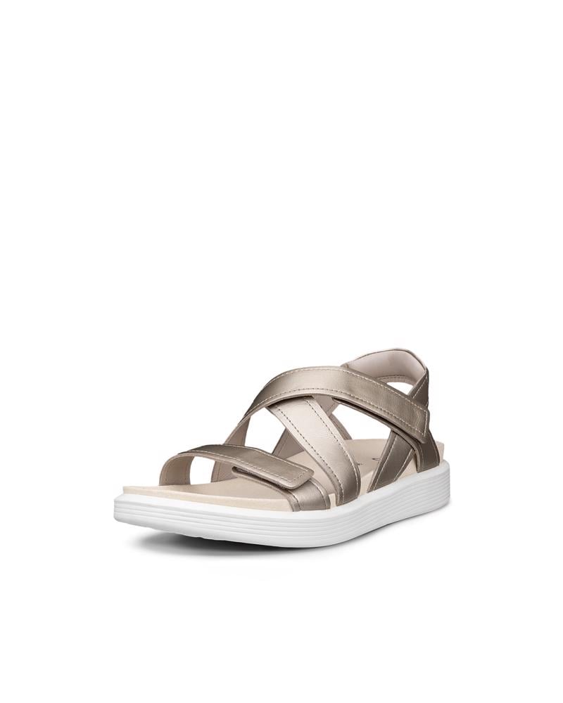 ذهبي ECCO SOFT SANDAL W CROSS STRAP