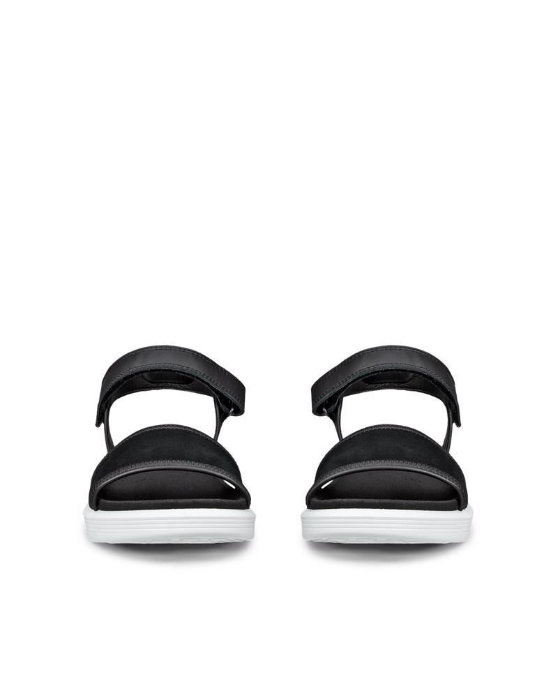 BLACK ECCO SOFT SANDAL W  2-STRAP