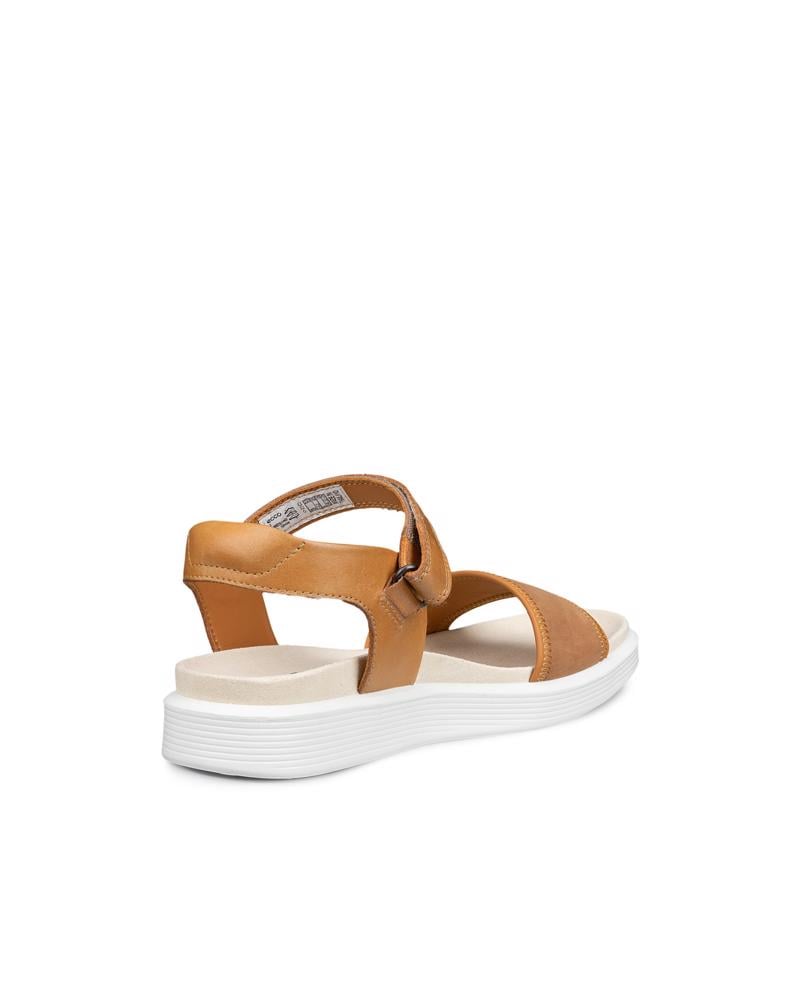 Brown ECCO SOFT SANDAL W  2-STRAP