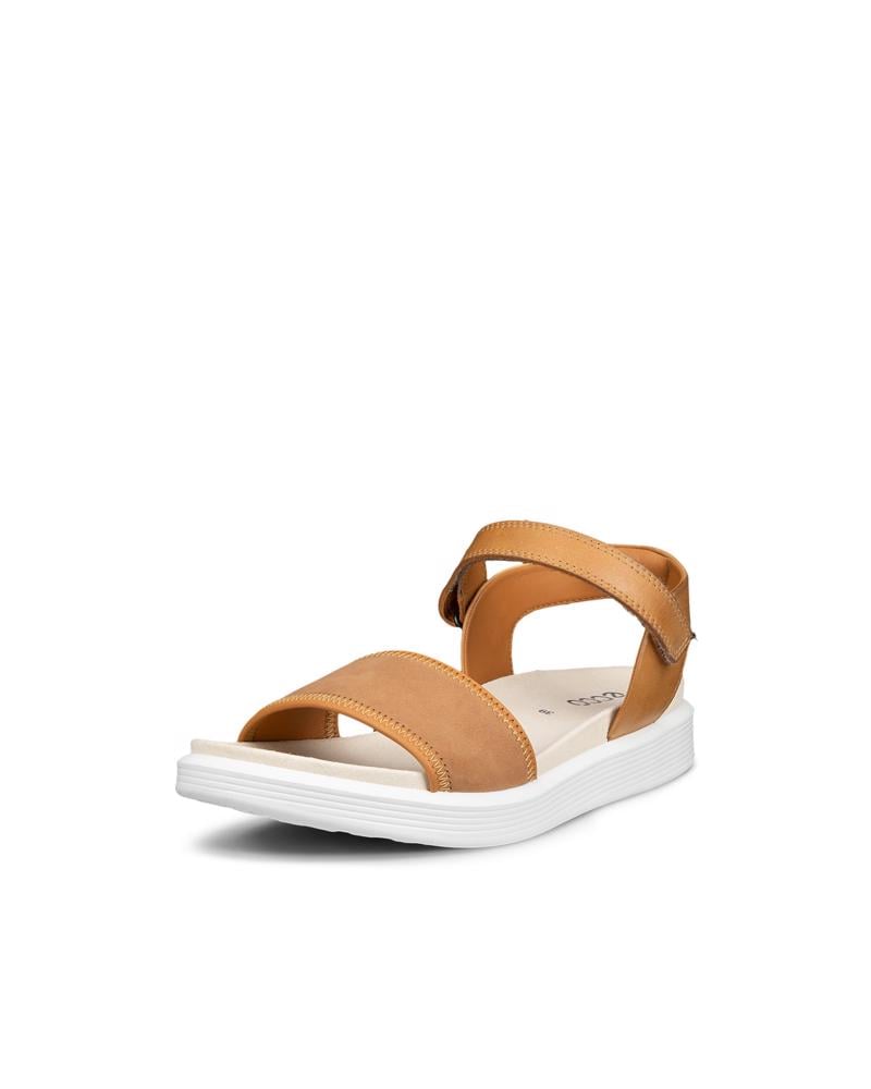 Brown ECCO SOFT SANDAL W  2-STRAP