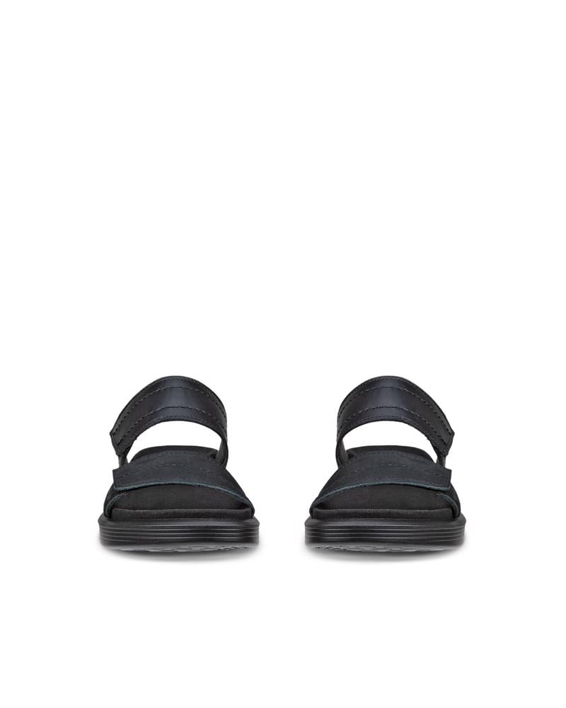 BLACK ECCO SOFT SANDAL W SLIDE