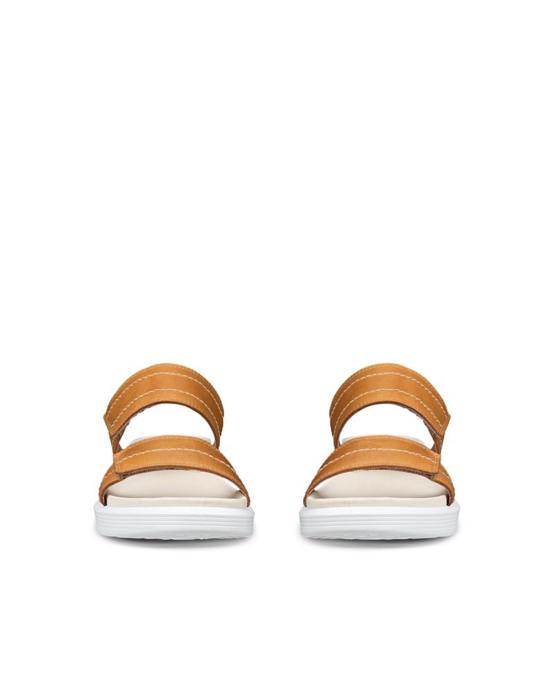 Brown ECCO SOFT SANDAL W SLIDE