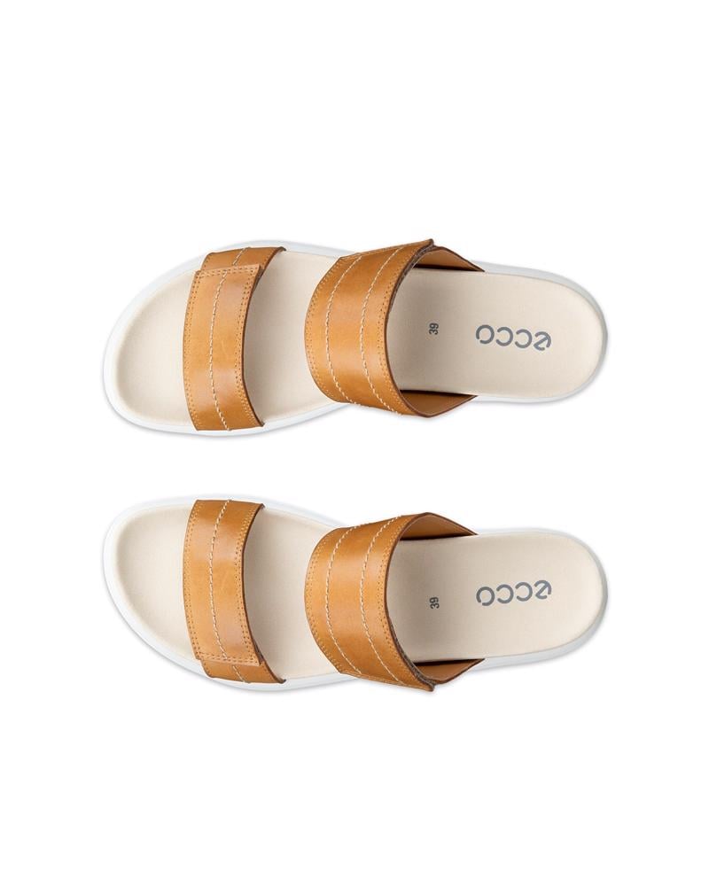 Brown ECCO SOFT SANDAL W SLIDE