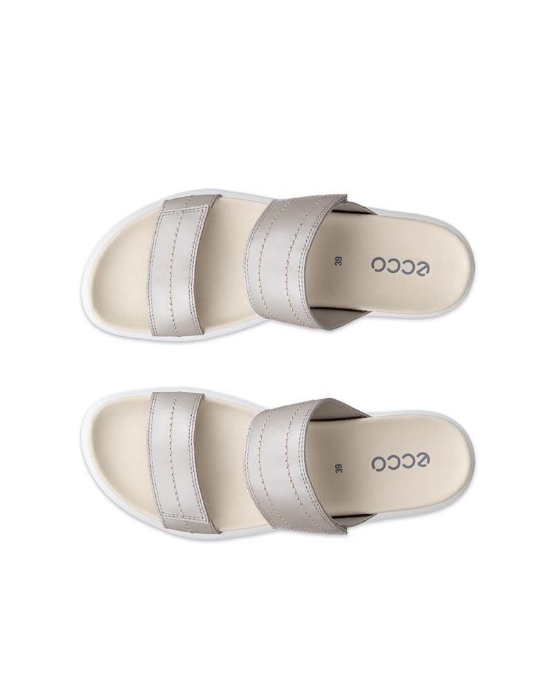 Beige ECCO SOFT SANDAL W SLIDE