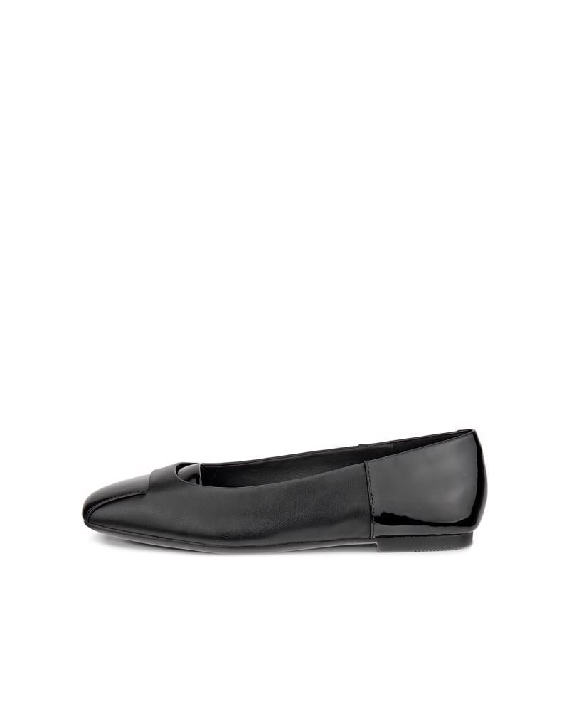BLACK ECCO Margot W LEA BALLERINA