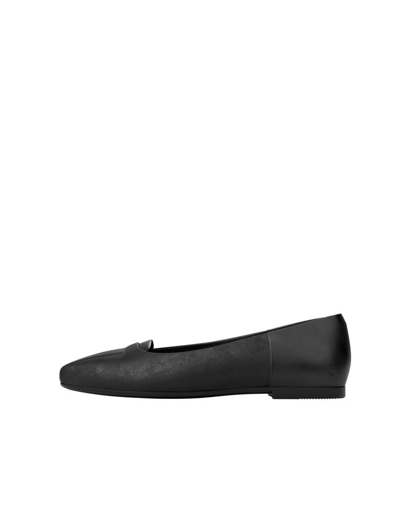 BLACK ECCO Margot W LEA BALLERINA