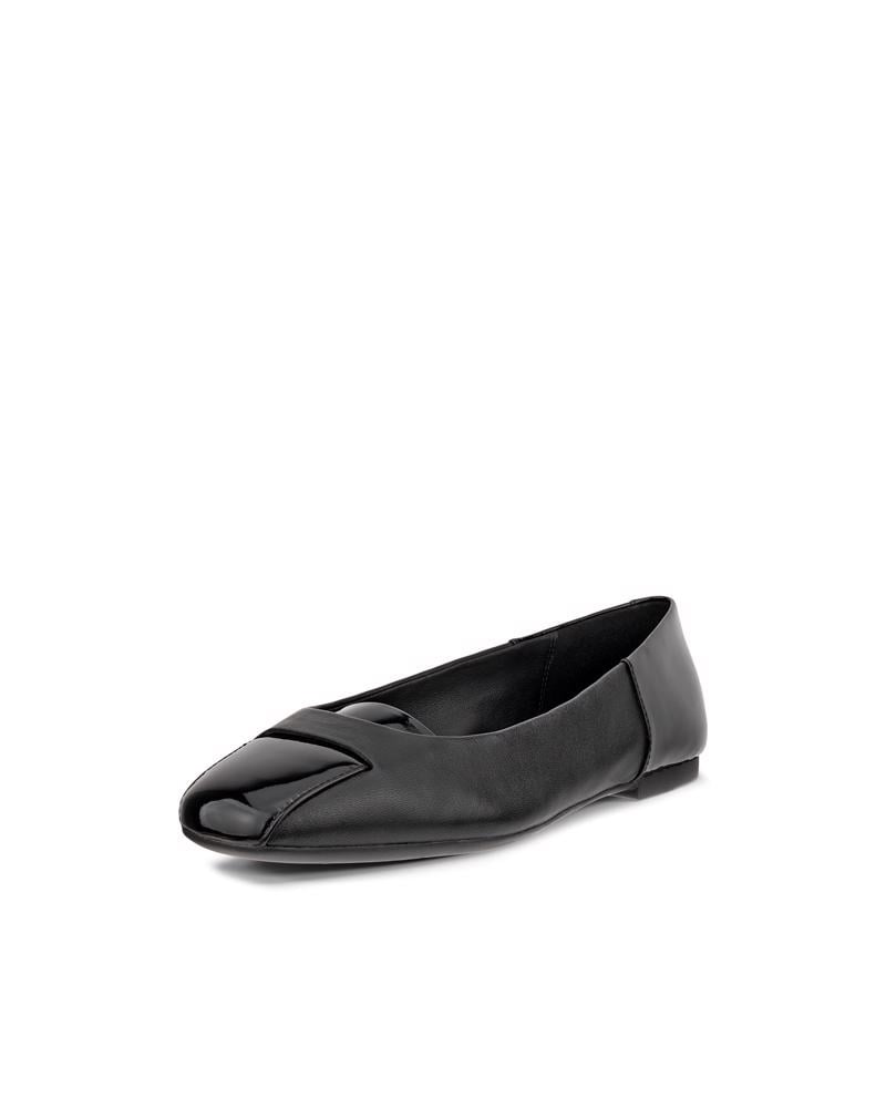 BLACK ECCO Margot W LEA BALLERINA