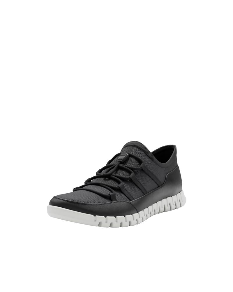 BLACK ECCO GRUUV LITE W TEX SNEAKER