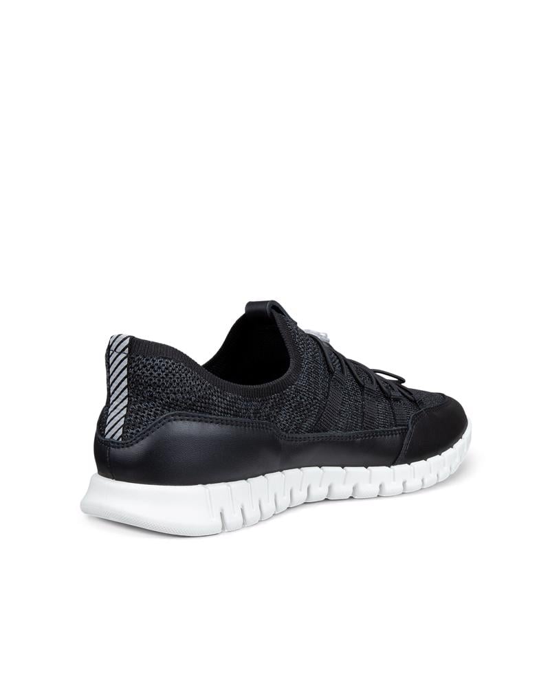 BLACK ECCO GRUUV LITE W TEX SNEAKER