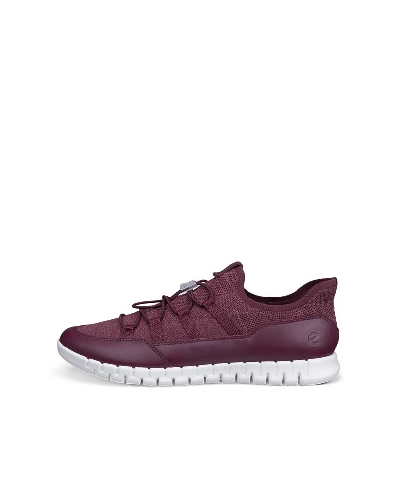 Red ECCO GRUUV LITE W TEX SNEAKER