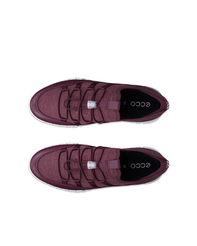 Red ECCO GRUUV LITE W TEX SNEAKER