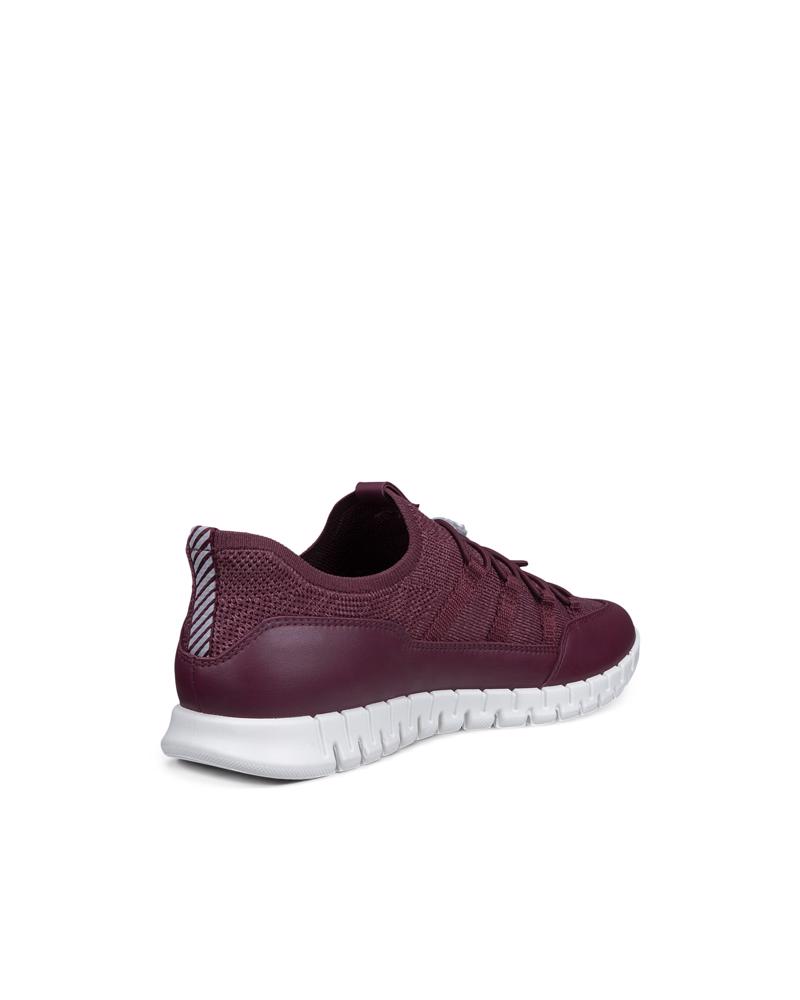 Red ECCO GRUUV LITE W TEX SNEAKER