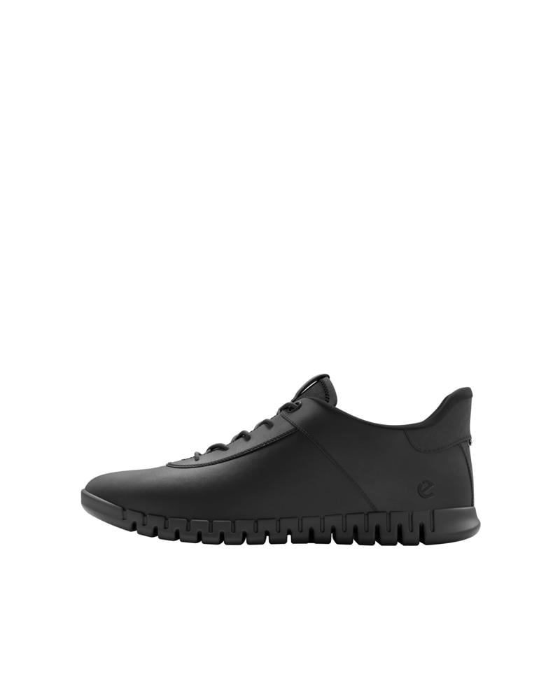 BLACK ECCO GRUUV LITE W EASY SLIP