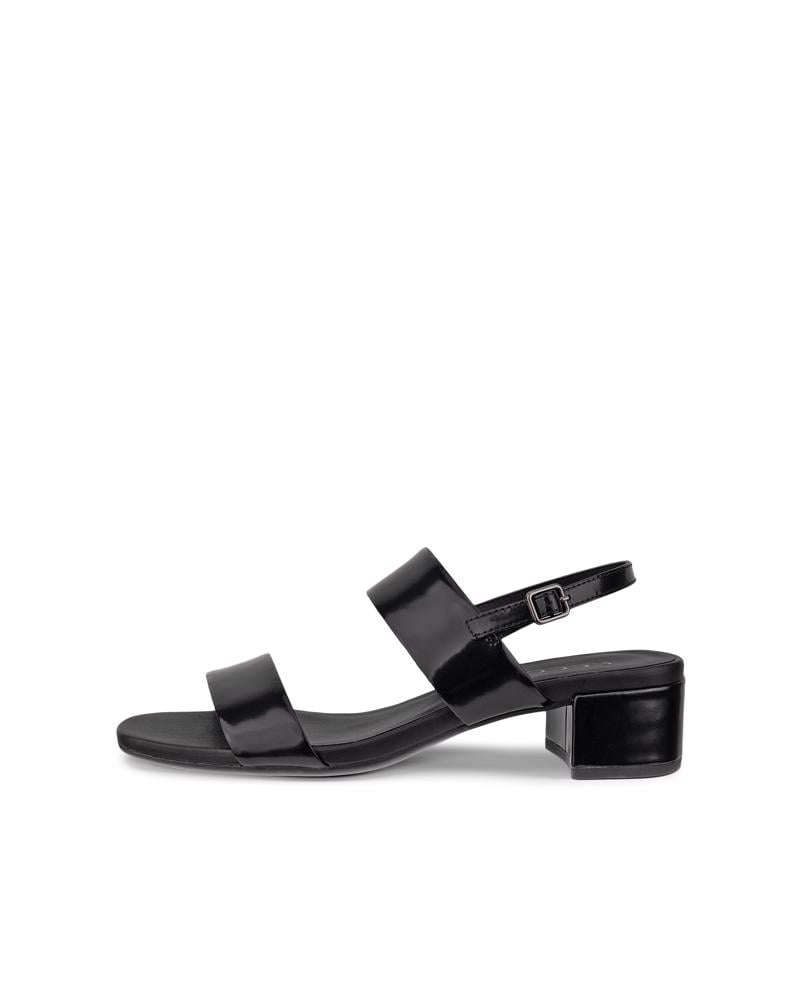 BLACK ECCO LIVA SANDAL 35