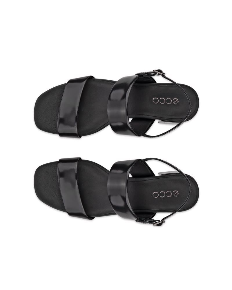 BLACK ECCO LIVA SANDAL 35