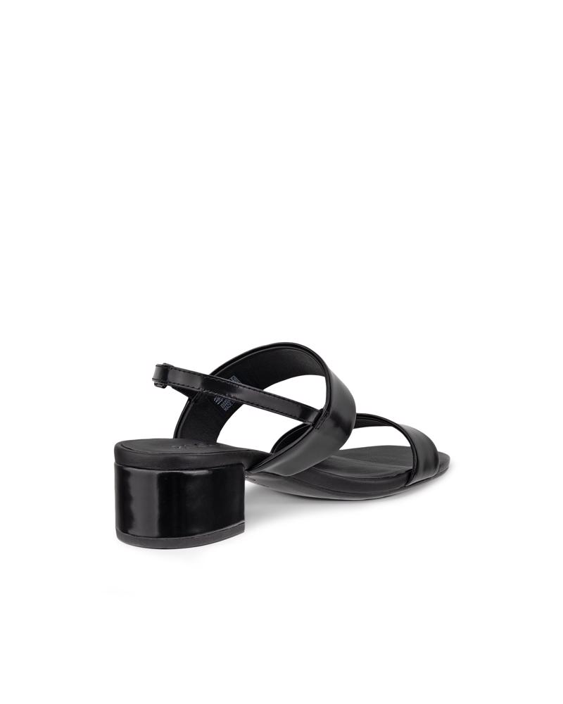 BLACK ECCO LIVA SANDAL 35