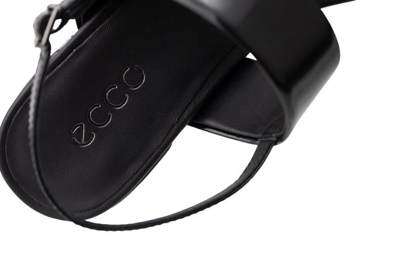 BLACK ECCO LIVA SANDAL 35